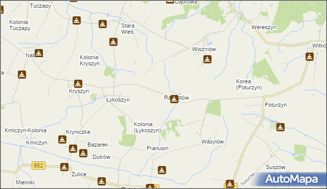 mapa Radostów gmina Mircze, Radostów gmina Mircze na mapie Targeo