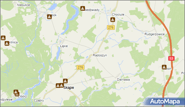 mapa Radoszyn, Radoszyn na mapie Targeo