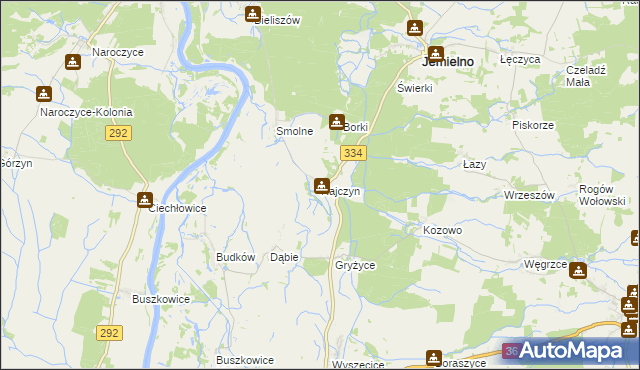 mapa Rajczyn, Rajczyn na mapie Targeo