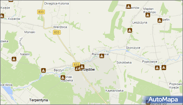 mapa Rankowskie, Rankowskie na mapie Targeo