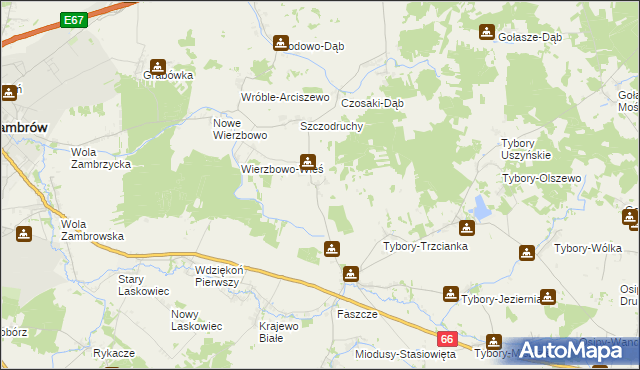 mapa Rębiszewo-Studzianki, Rębiszewo-Studzianki na mapie Targeo