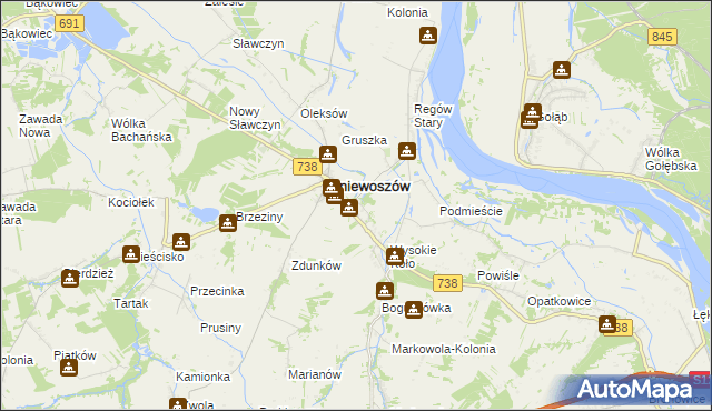 mapa Regów Nowy, Regów Nowy na mapie Targeo