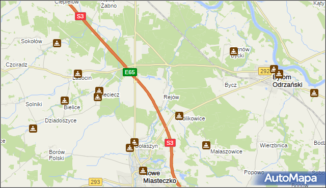 mapa Rejów, Rejów na mapie Targeo