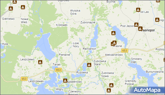 mapa Remieńkiń, Remieńkiń na mapie Targeo