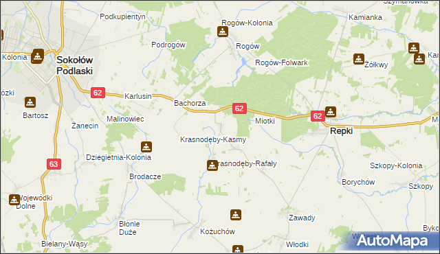 mapa Remiszew Duży, Remiszew Duży na mapie Targeo