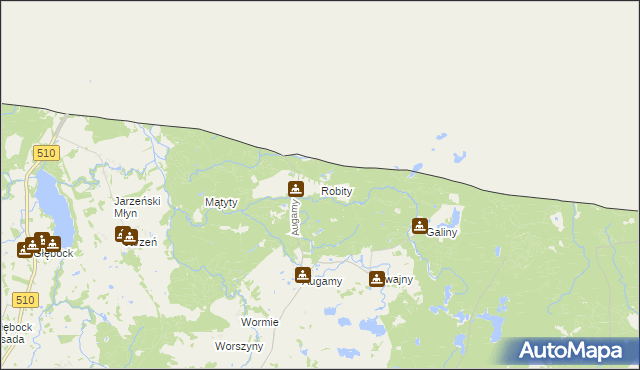 mapa Robity gmina Górowo Iławeckie, Robity gmina Górowo Iławeckie na mapie Targeo