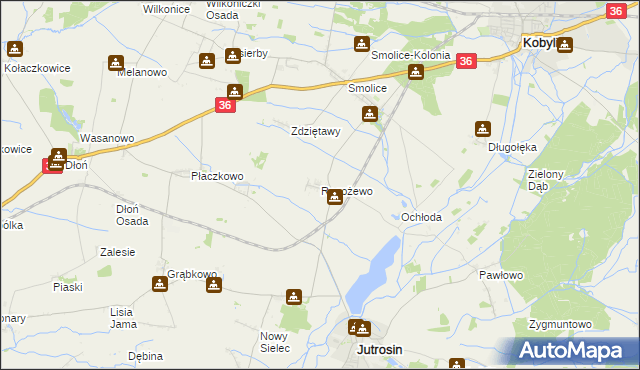 mapa Rogożewo, Rogożewo na mapie Targeo