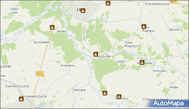 mapa Rogożynek, Rogożynek na mapie Targeo