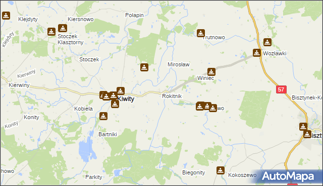 mapa Rokitnik, Rokitnik na mapie Targeo