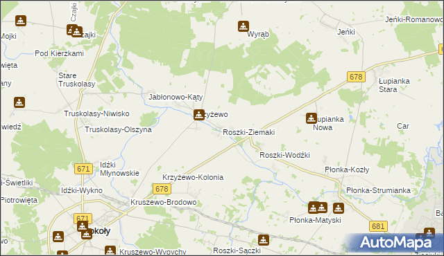 mapa Roszki-Ziemaki, Roszki-Ziemaki na mapie Targeo