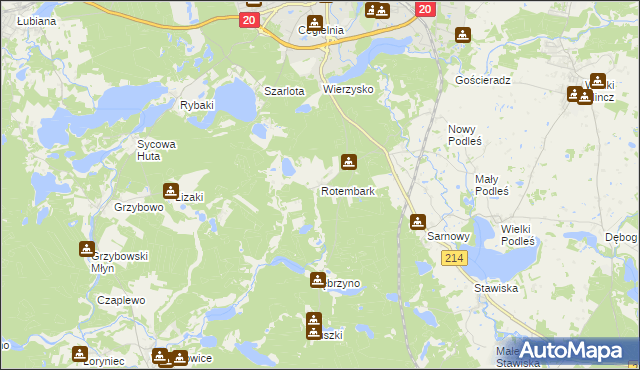 mapa Rotembark, Rotembark na mapie Targeo