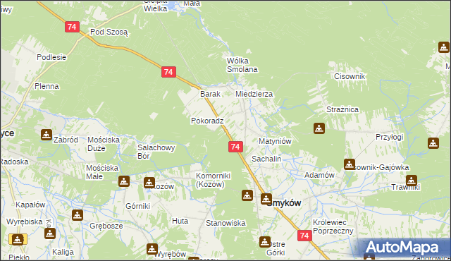mapa Rozgół, Rozgół na mapie Targeo