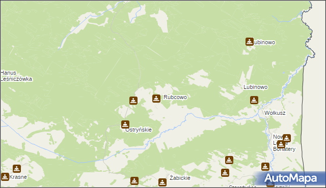 mapa Rubcowo, Rubcowo na mapie Targeo