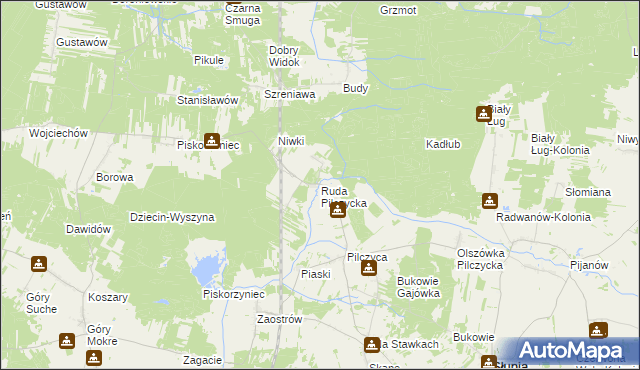 mapa Ruda Pilczycka, Ruda Pilczycka na mapie Targeo