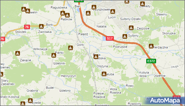 mapa Ruda Talubska, Ruda Talubska na mapie Targeo