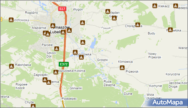 mapa Ruda Wołoska, Ruda Wołoska na mapie Targeo