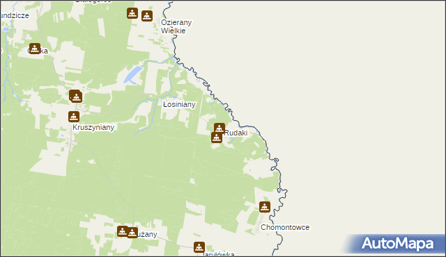 mapa Rudaki, Rudaki na mapie Targeo