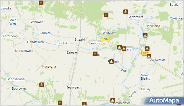 mapa Rudki gmina Nowe Miasto nad Pilicą, Rudki gmina Nowe Miasto nad Pilicą na mapie Targeo