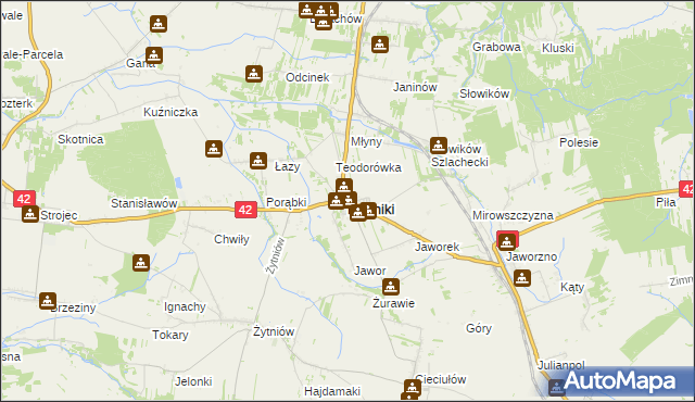 mapa Rudniki powiat oleski, Rudniki powiat oleski na mapie Targeo