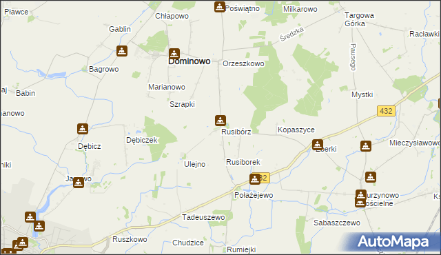 mapa Rusibórz, Rusibórz na mapie Targeo