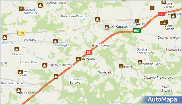 mapa Rutki-Tartak Nowy, Rutki-Tartak Nowy na mapie Targeo