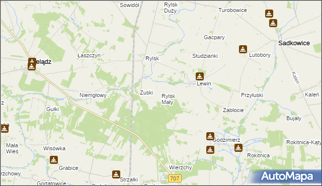 mapa Rylsk Mały, Rylsk Mały na mapie Targeo