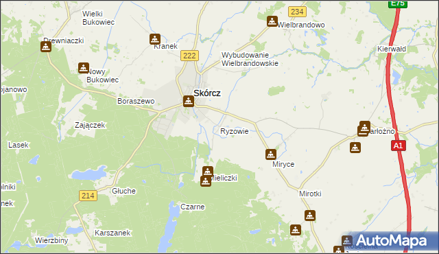 mapa Ryzowie, Ryzowie na mapie Targeo