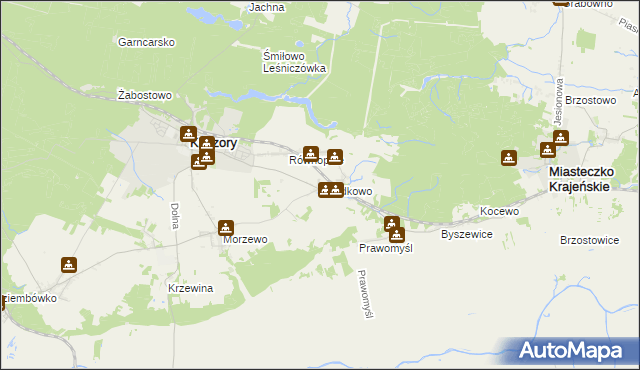 mapa Rzadkowo, Rzadkowo na mapie Targeo