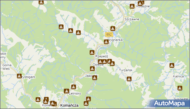 mapa Rzepedź, Rzepedź na mapie Targeo