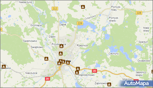mapa Rzepnica, Rzepnica na mapie Targeo