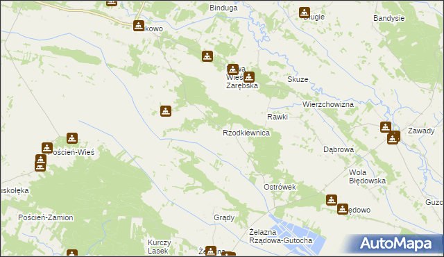 mapa Rzodkiewnica, Rzodkiewnica na mapie Targeo