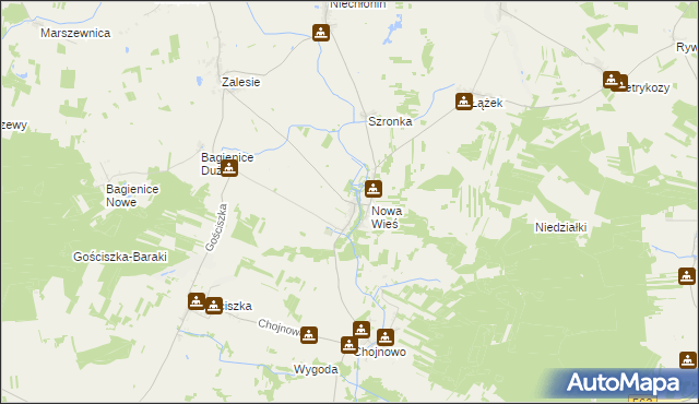 mapa Sarnowo gmina Kuczbork-Osada, Sarnowo gmina Kuczbork-Osada na mapie Targeo