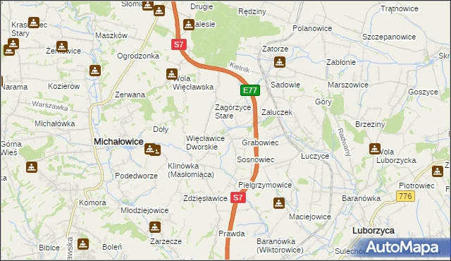 mapa Sieborowice, Sieborowice na mapie Targeo