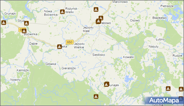 mapa Siedlisko gmina Gołdap, Siedlisko gmina Gołdap na mapie Targeo