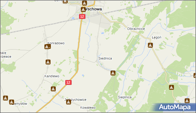 mapa Siedlnica, Siedlnica na mapie Targeo