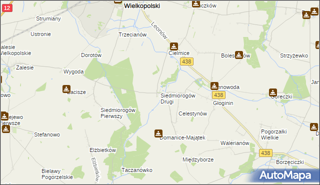 mapa Siedmiorogów Drugi, Siedmiorogów Drugi na mapie Targeo