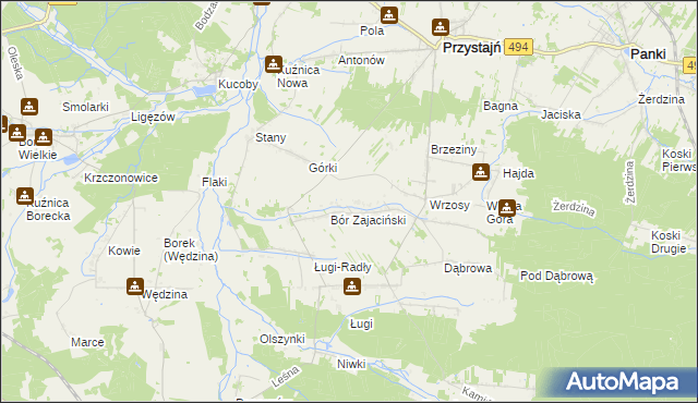 mapa Siekierowizna, Siekierowizna na mapie Targeo