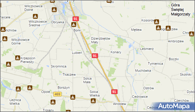mapa Sierpów, Sierpów na mapie Targeo