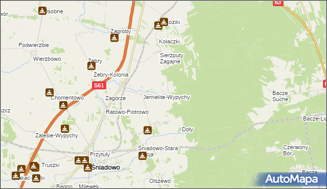 mapa Sierzputy-Marki, Sierzputy-Marki na mapie Targeo