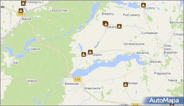 mapa Skarlin, Skarlin na mapie Targeo