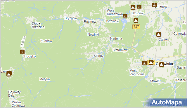 mapa Skłoby, Skłoby na mapie Targeo