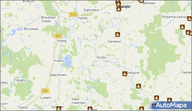 mapa Skolity, Skolity na mapie Targeo