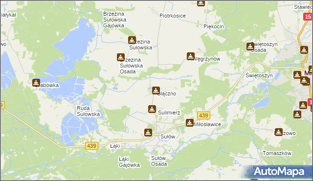 mapa Słączno, Słączno na mapie Targeo