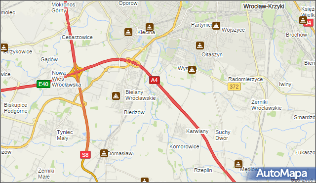 mapa Ślęza, Ślęza na mapie Targeo