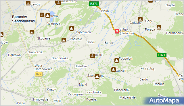 mapa Ślęzaki, Ślęzaki na mapie Targeo