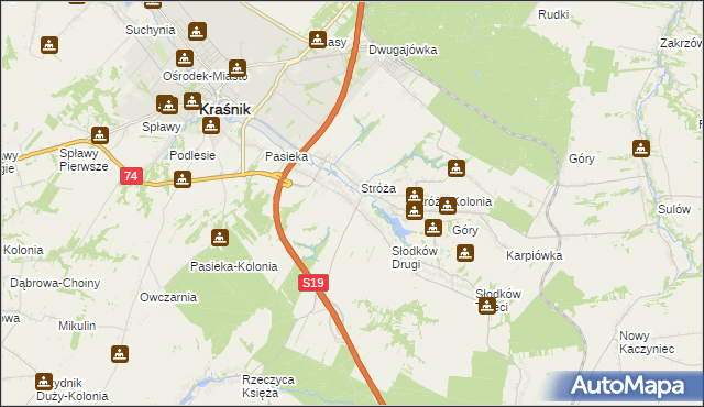 mapa Słodków Pierwszy, Słodków Pierwszy na mapie Targeo