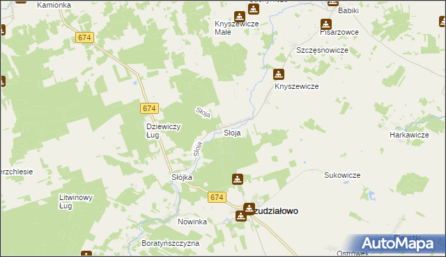 mapa Słoja, Słoja na mapie Targeo