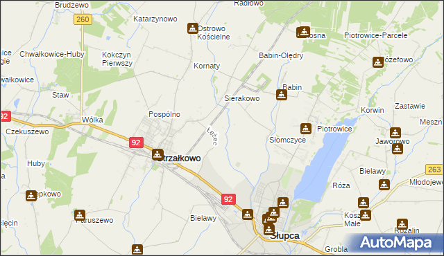 mapa Słomczyce-Huby, Słomczyce-Huby na mapie Targeo