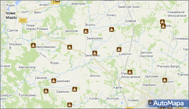 mapa Słustowo, Słustowo na mapie Targeo