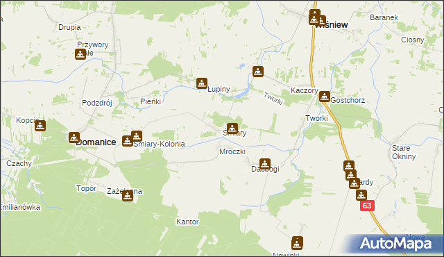 mapa Śmiary, Śmiary na mapie Targeo